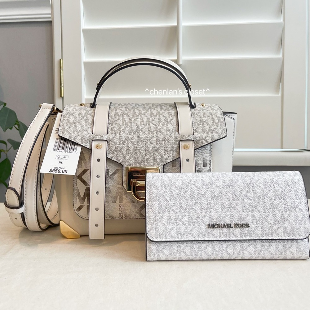 🔥NeW! Michael Lors Manhattan MD Satchel With Wallet - Picture 2 of 14